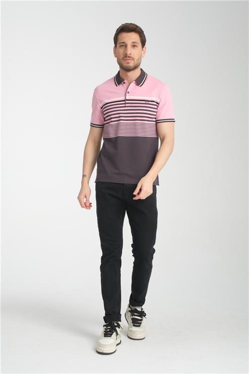 Wholesale Men Pink  T-shirt