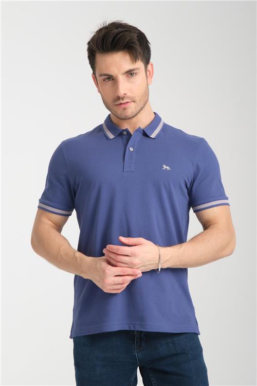 Wholesale Men Purple Polo T-shirt