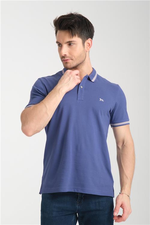 Wholesale Men Purple Polo T-shirt
