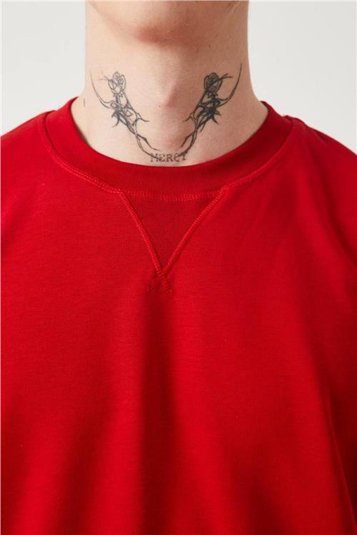 Wholesale Men Red Sweatshirt
