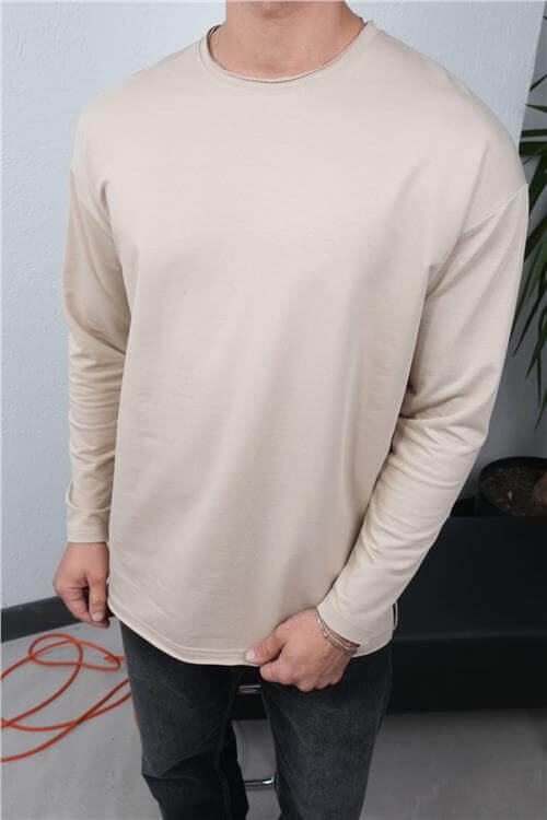 Wholesale Men Stone Crew-Neck Sweatshirt