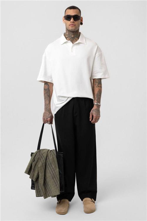 Wholesale Men White Oversize T-shirt