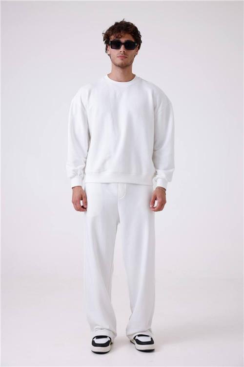 Wholesale Men White Tracksuit Set