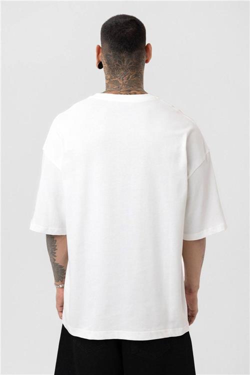 Wholesale Men White Washed Oversize T-shirt