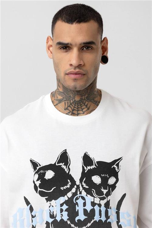 Wholesale Men White Washed Oversize T-shirt