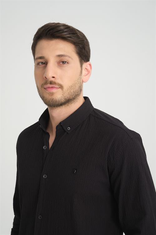 Wholesale Mens 100% Cotton Regular Fit Summer Patterned Shirt  