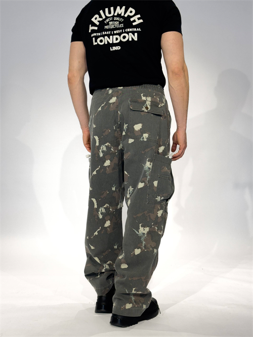 Wholesale Mens Khaki Baggy Camo Pants