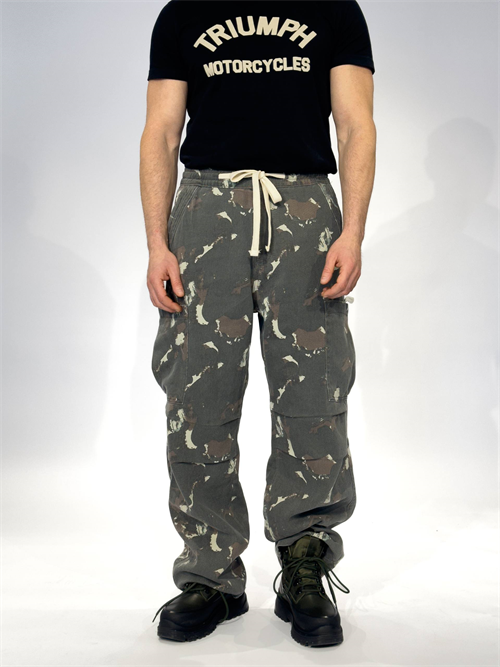 Wholesale Mens Khaki Baggy Camo Pants