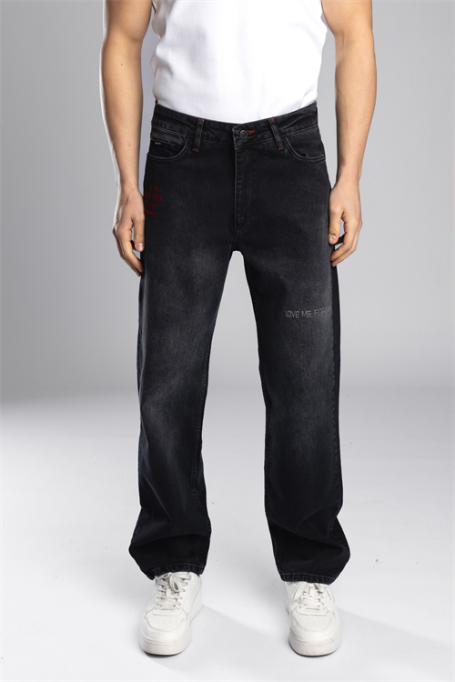 Wholesale Mens Anthracite Baggy Jeans