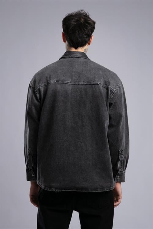 Wholesale Mens Anthracite Jean Shirt