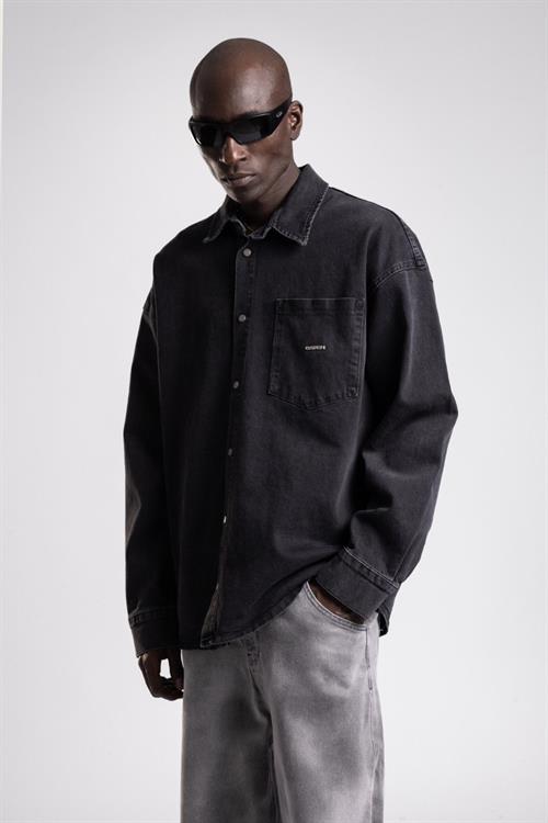 Wholesale Mens Anthracite Jean Shirt