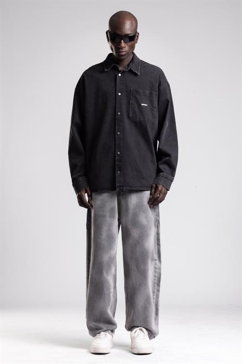 Wholesale Mens Anthracite Jean Shirt