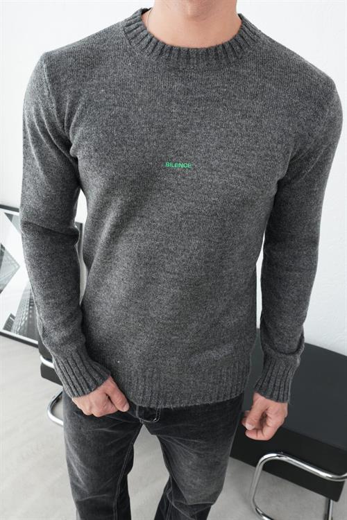 Wholesale Mens Anthracite Knit Sweater