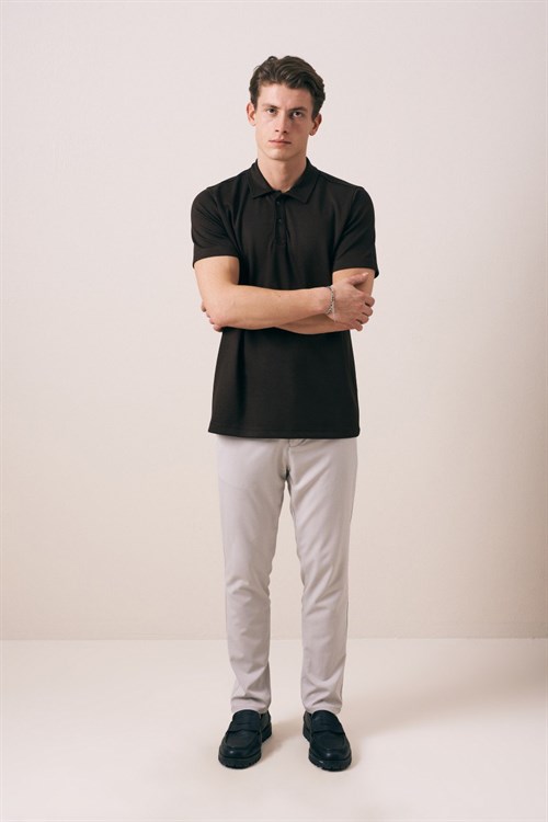 Wholesale Mens Anthracite Polo T-Shirt