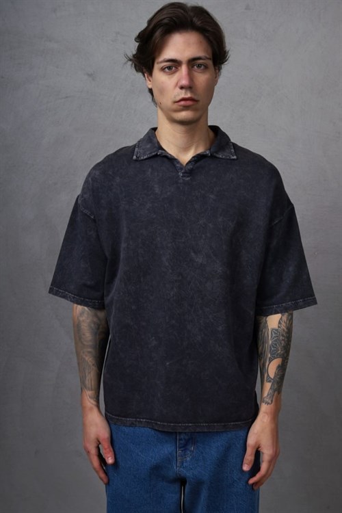 Wholesale Mens Anthracite Polo T-Shirt