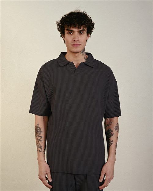 Wholesale Mens Anthracite Polo T-Shirt