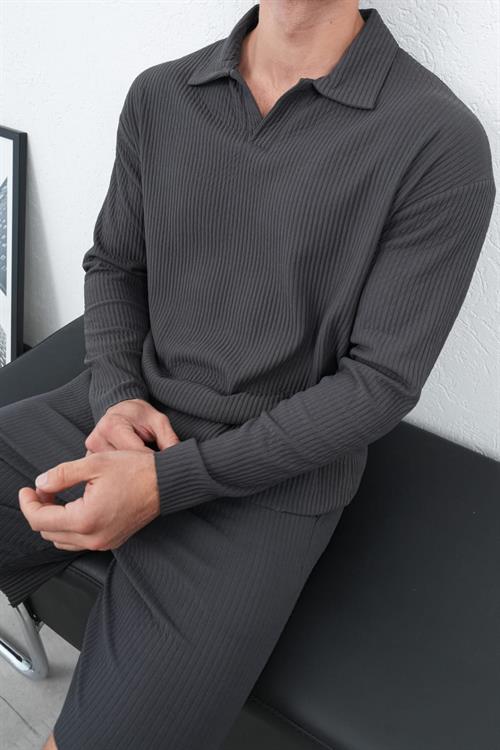 Wholesale Mens Anthracite Sweatshirt