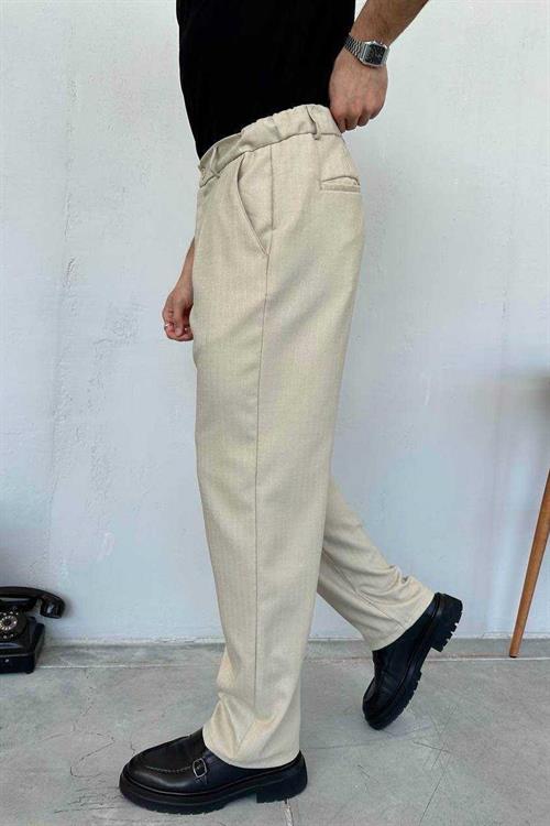 Wholesale Mens Beige Baggy Pants