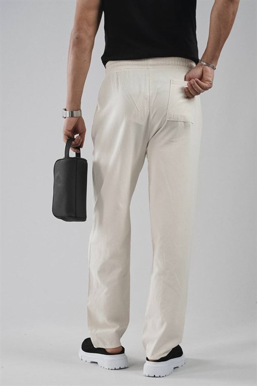 Wholesale Mens Beige Baggy Pants