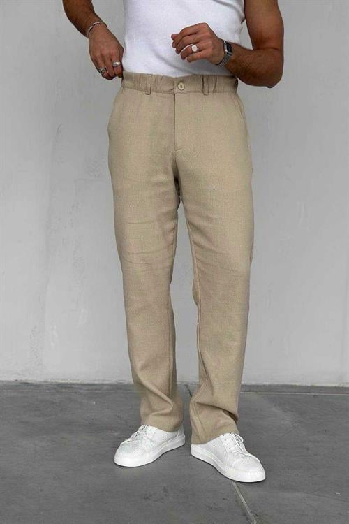 Wholesale Mens Beige Baggy Pants