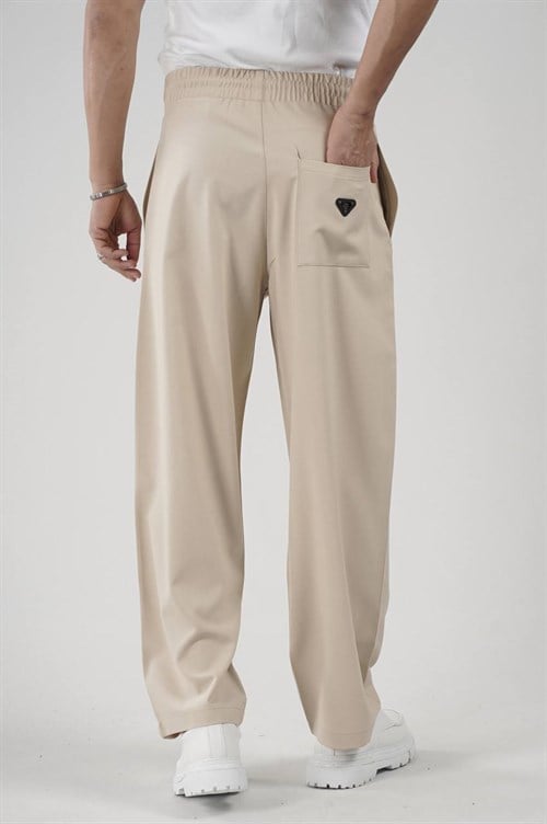Wholesale Mens Beige Baggy Pants