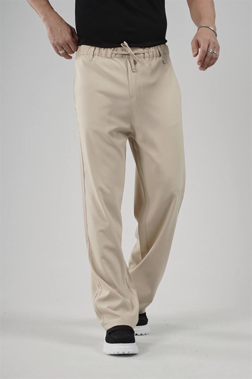 Wholesale Mens Beige Baggy Pants