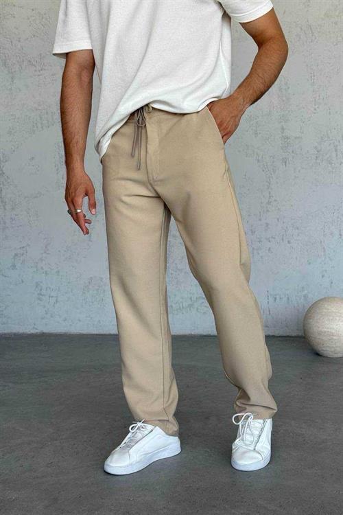 Wholesale Mens Beige Baggy Pants