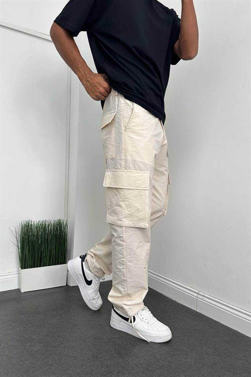 Wholesale Mens Beige Baggy Pants
