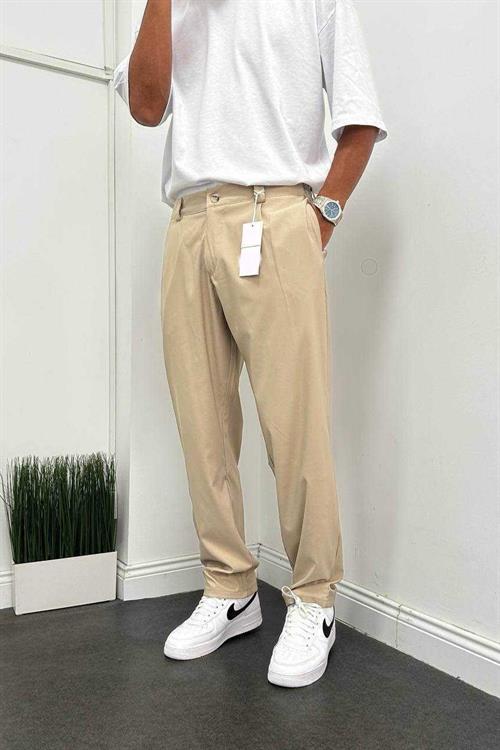 Wholesale Mens Beige Baggy Pants