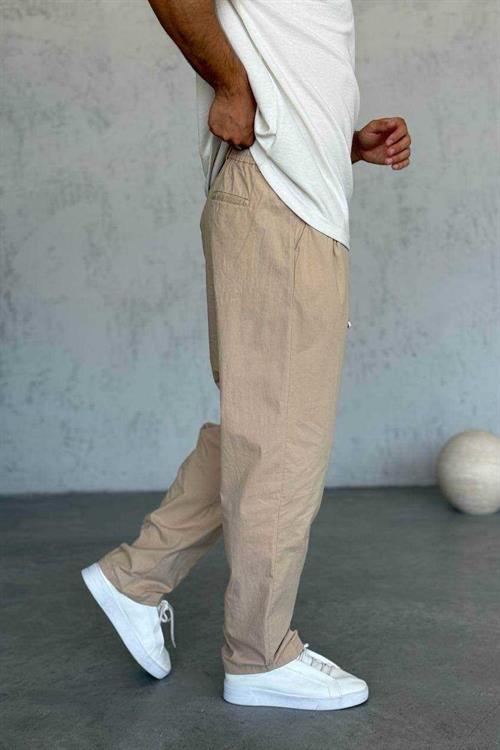 Wholesale Mens Beige Baggy Pants