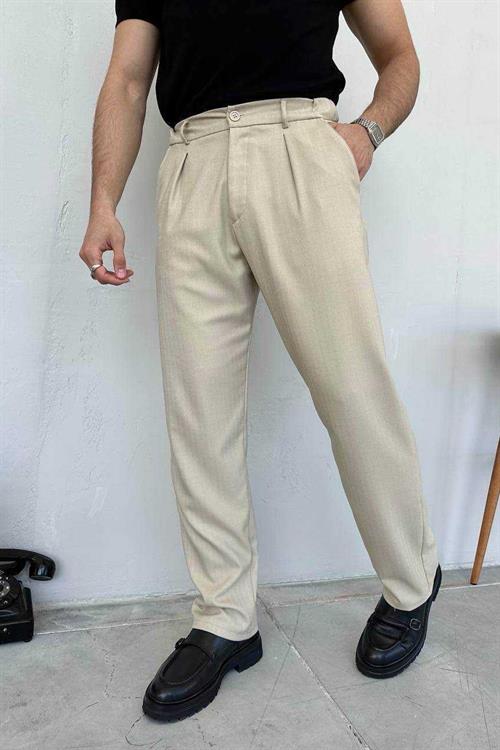 Wholesale Mens Beige Baggy Pants