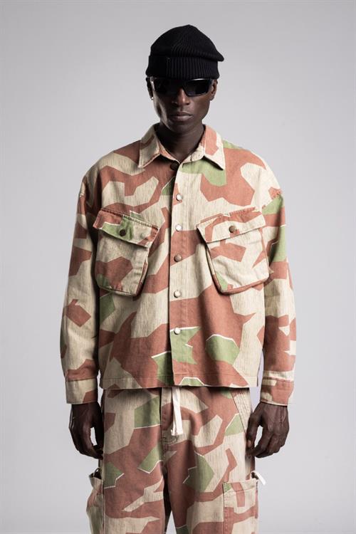 Wholesale Mens Beige Camouflage Jacket