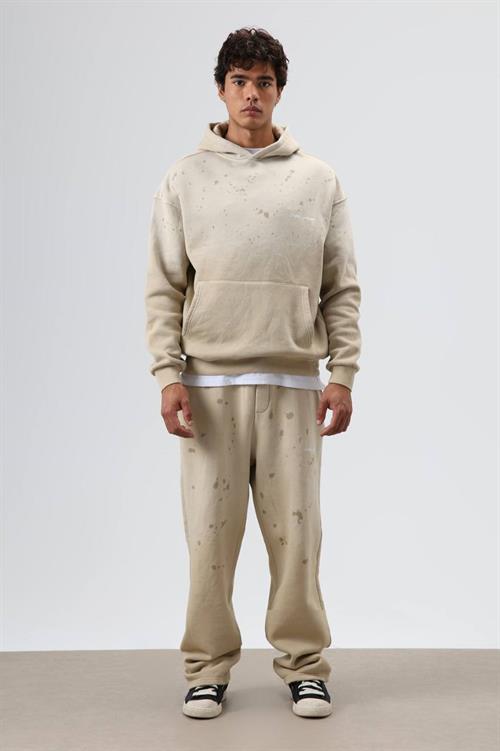 Wholesale Mens Beige Oversize Tracksuit 