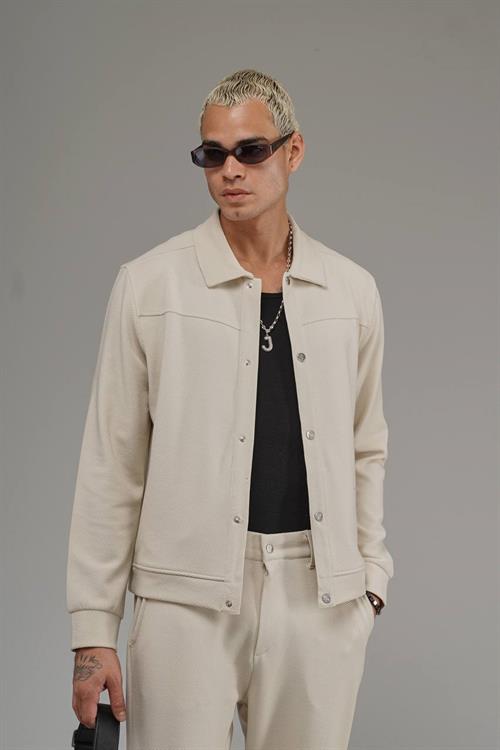 Wholesale Mens Beige Oversize Tracksuit