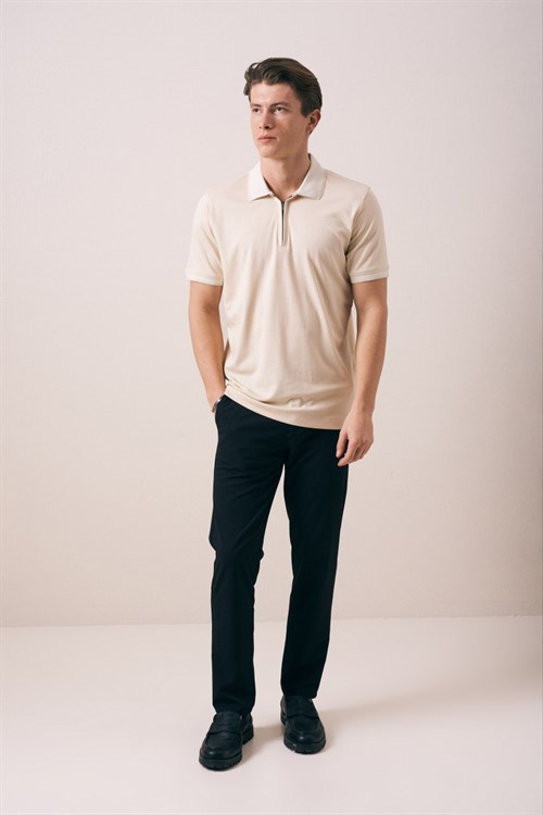 Wholesale Mens Beige Polo T-Shirt