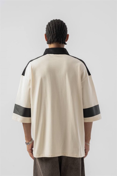 Wholesale Mens Beige Polo T-Shirt