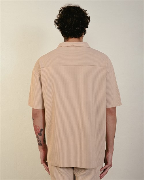 Wholesale Mens Beige Polo T-Shirt