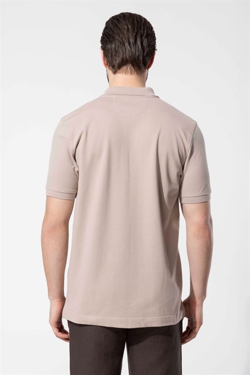 Wholesale Mens Beige Polo T-Shirt