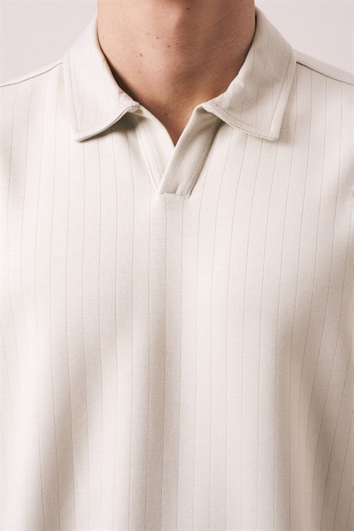 Wholesale Mens Beige Polo T-Shirt