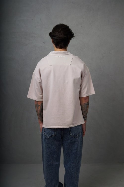 Wholesale Mens Beige Polo T-Shirt