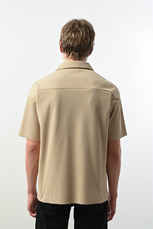 Wholesale Mens Beige Polo T-Shirt