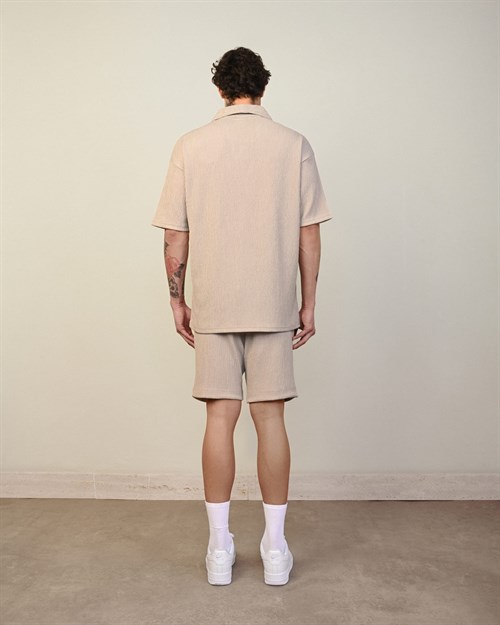 Wholesale Mens Beige Polo T-Shirt