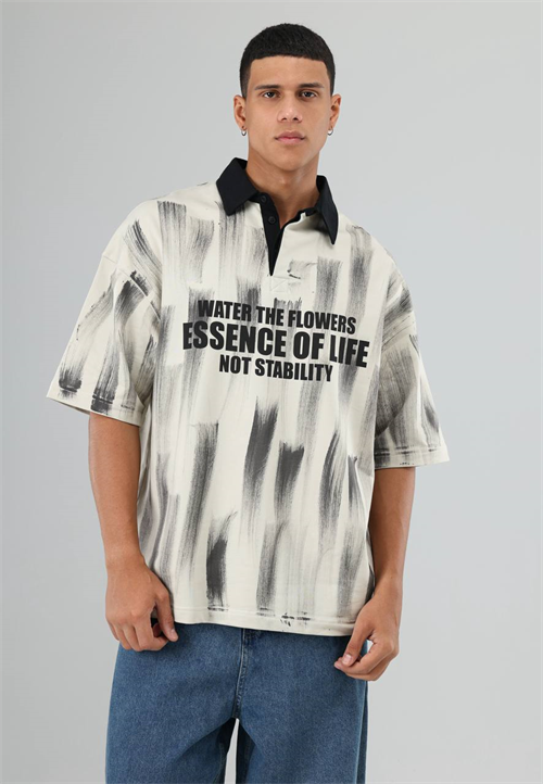 Wholesale Mens Beige Polo T-Shirt