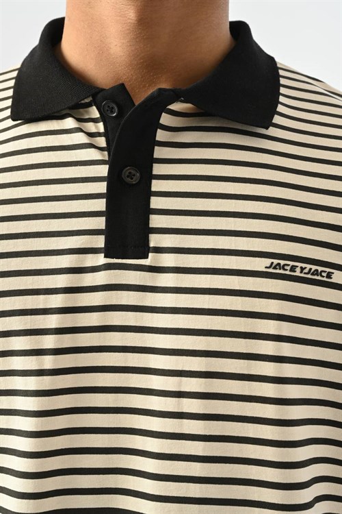 Wholesale Mens Beige Polo T-Shirt