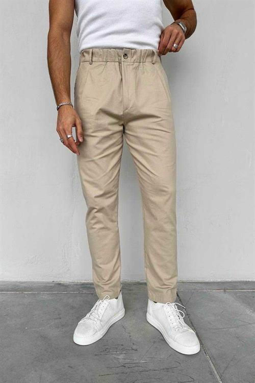 Wholesale Mens Beige Regular Fit Pants