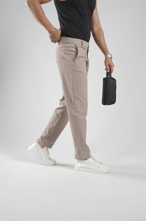 Wholesale Mens Beige Relaxed Pants