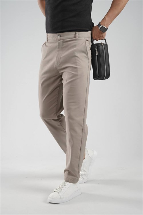 Wholesale Mens Beige Relaxed Pants