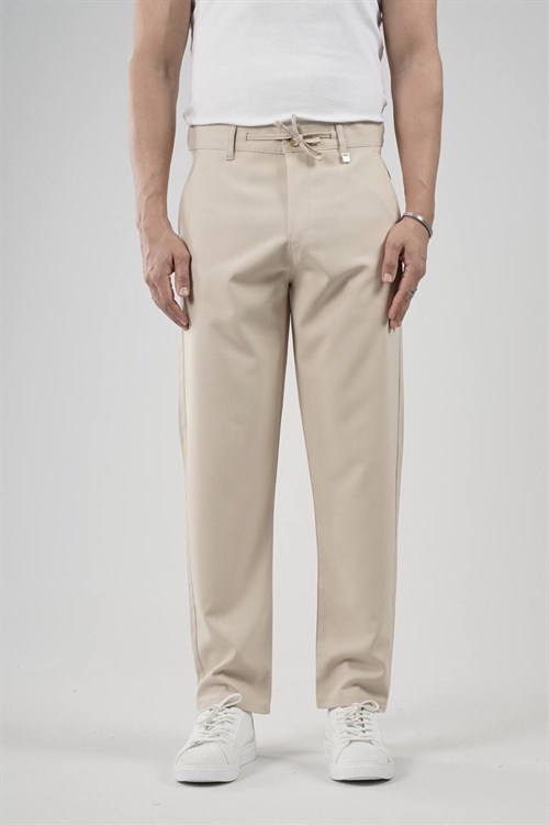 Wholesale Mens Beige Relaxed Pants