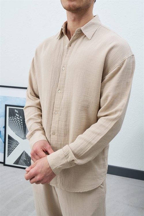 Wholesale Mens Beige Shirt