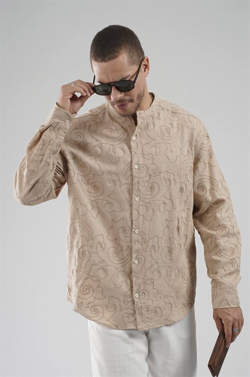 Wholesale Mens Beige Shirt